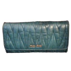 MIU MIU | Matelassé Long Wallet (Vintage)